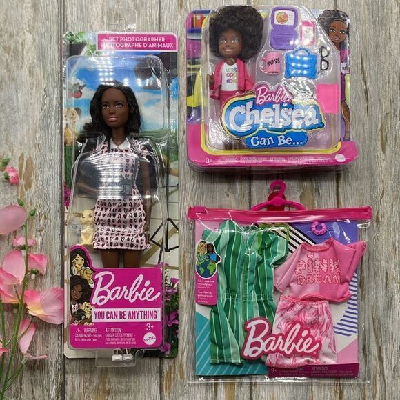 Barbie Photographer, Chelsea Career Dolls & Fashion Pack - Picture 1 of 15